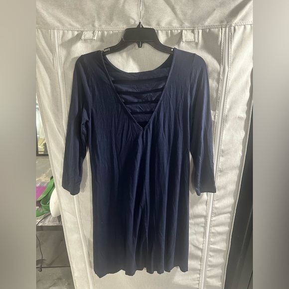 Lilly Pulitzer Ophelia Womens Long‎ Sleeve Knee Length Knit Blue Dress Size M - Picture 5 of 9